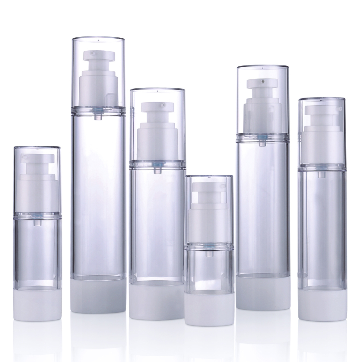 15ml 30ml 50ml 80ml 100ml 120ml Lotion Plastik Botol Eco Friendly Cosmetic Toner Pet Toner Airless Pump Botol L02
