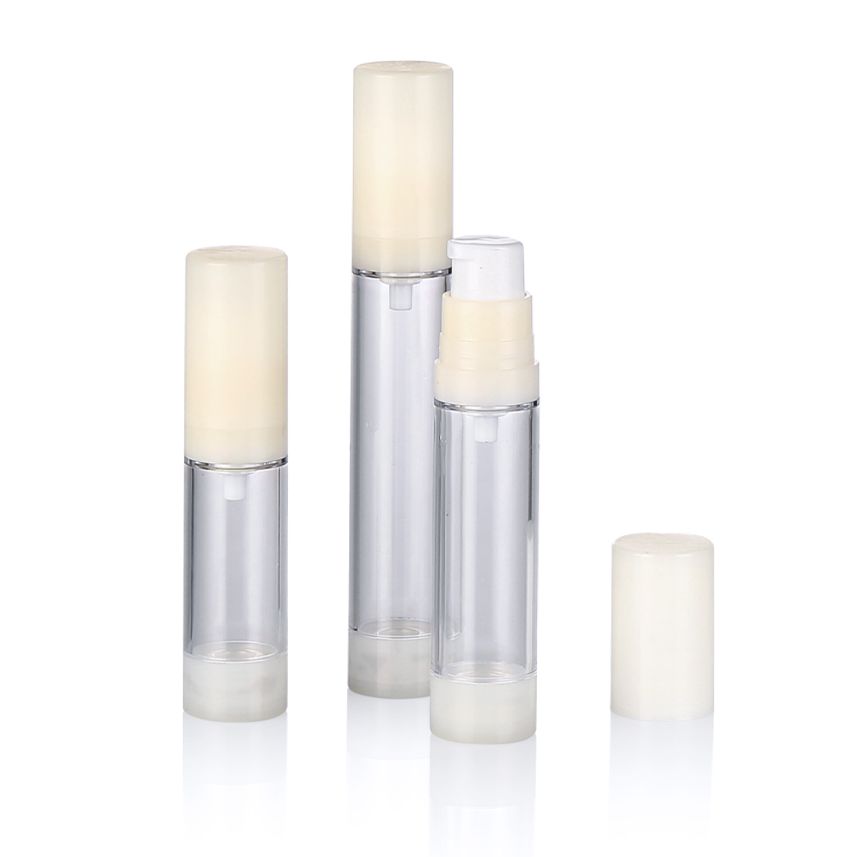 5ml 10ml 15ml Plastik Kosmetik Putih Khusus Botol Plastik Semprot Fine Tanpa Airless L04