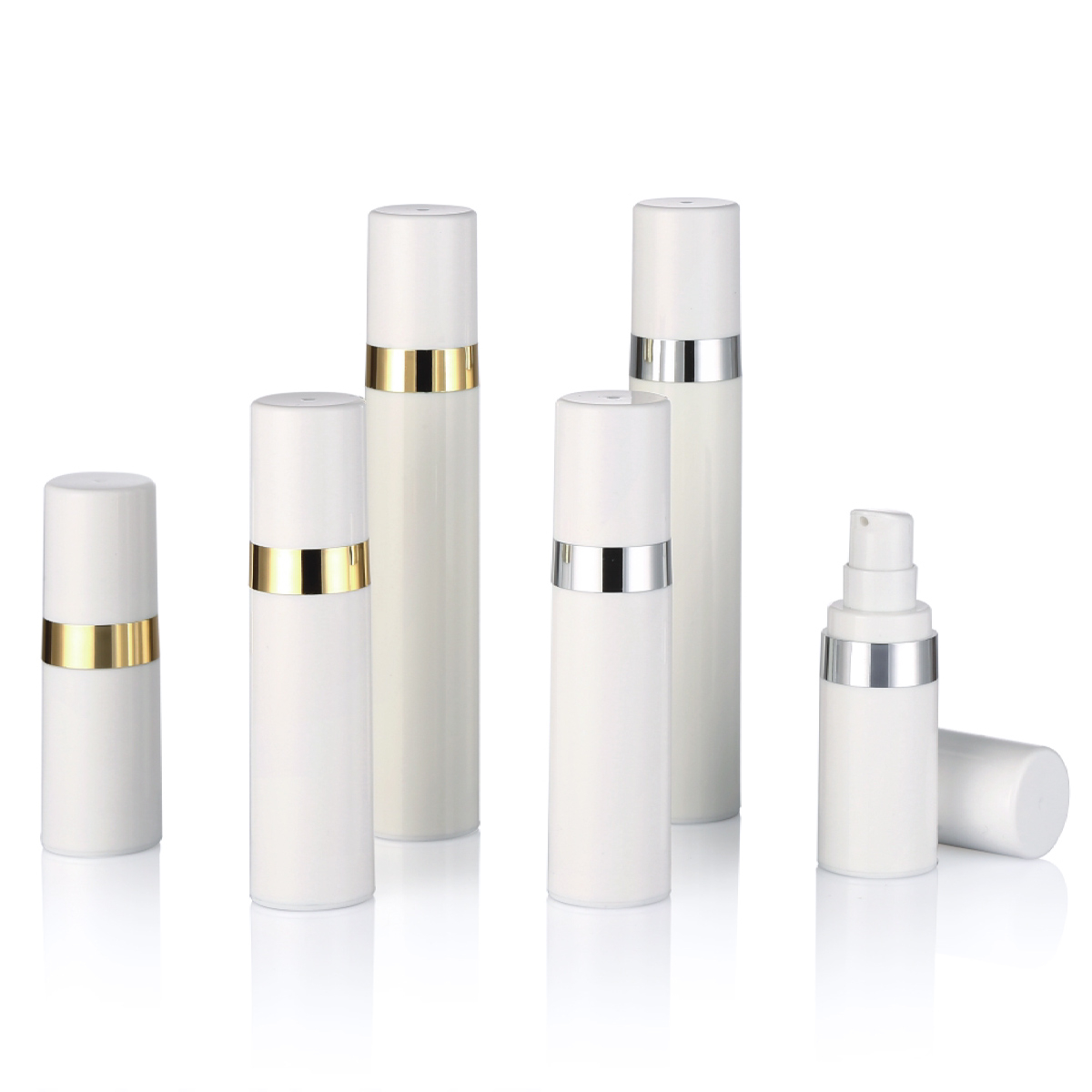15ml 30ml 50ml plastik PP Airless Skin Care Creat Lotion Pump Botol L16