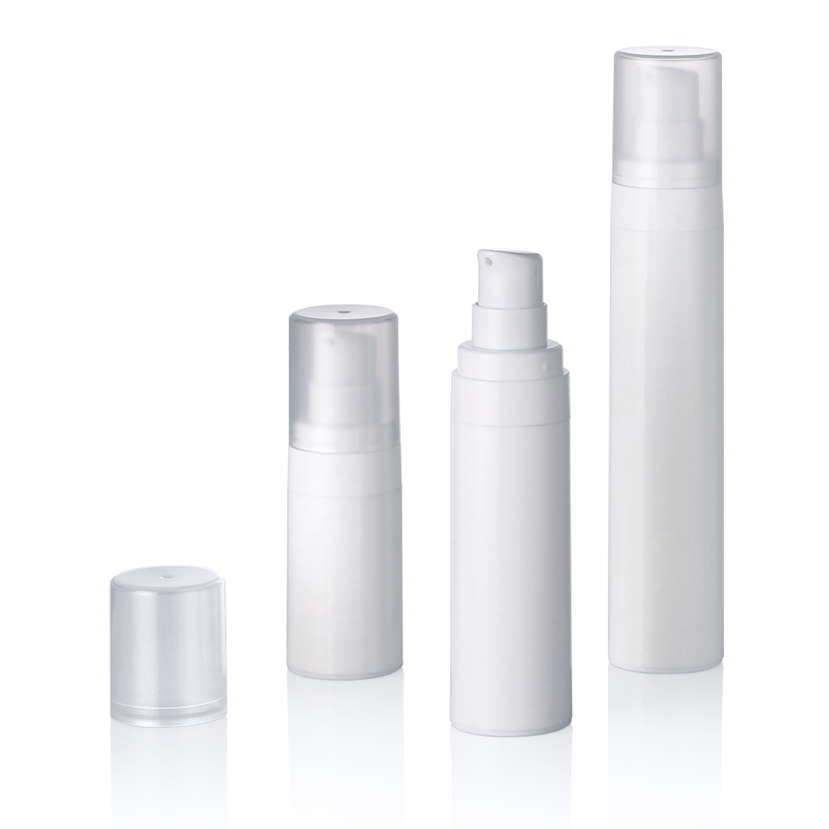 15ml 30ml 50ml plastik pp putih snap lotion lotion botol vakum botol l16 l16