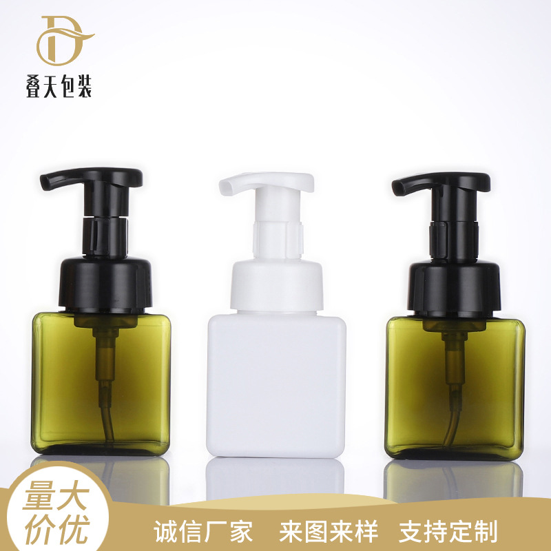 Botol plastik 100ml persegi tekan sanitizer sanitizer lotion botol pompa botol botol pembotolan