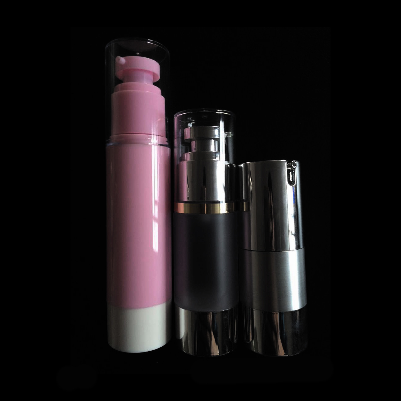 Paket Kosmetik 33mm 15 30 50 ML Tipe Tekan Lotion Botol Vakum BB Cream Essence Bubuk Pelembab