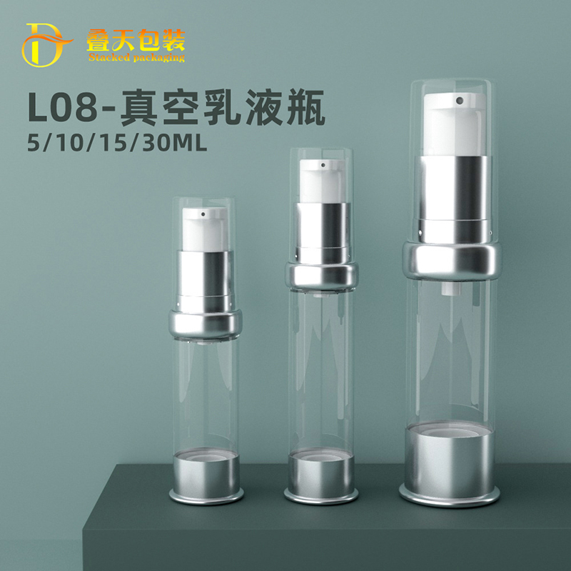 Disesuaikan 5 10 15ml Kosmetik Transparan Botol Botol Sampel Botol Botol Plastik sebagai Botol Vakum Botol Lotion