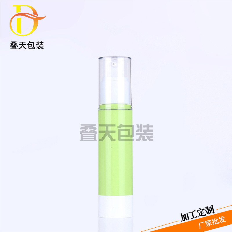 Botol lotion kosmetik 50ml, kebutuhan harian hijau, esensi pengisian air, botol vakum