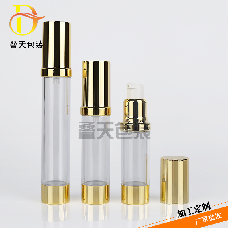 Botol Subpackage Perjalanan Kosmetik 5 10 15ml Botol Vakum Lotion Esensi Botol Cair